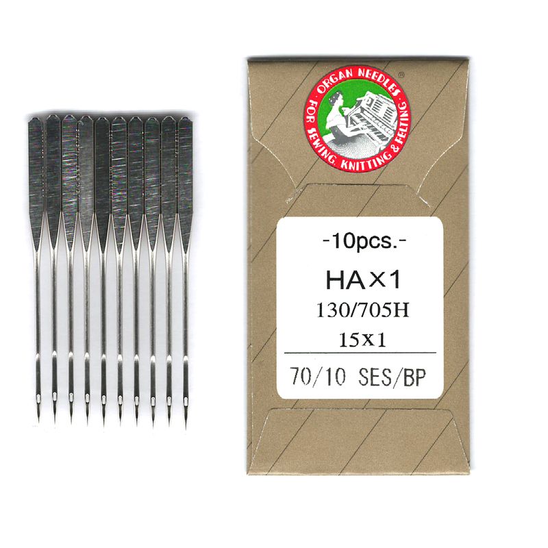 Голки для трикотажу, джерсі № 70/10, OR, (HAx1, 130/705H, 15x1), 1уп. =10шт, папір