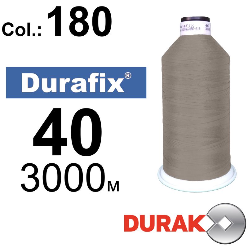 Нитки надміцні, Durafix, поліестер, N40 (60tex), довжина 3000 м., колір 49(180)-106 колонка 9