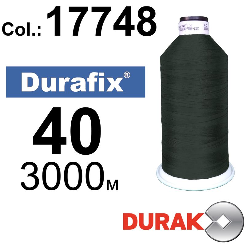 Нитки надміцні, Durafix, поліестер, N40 (60tex), довжина 3000 м., колір 11(17748)-093 колонка 8