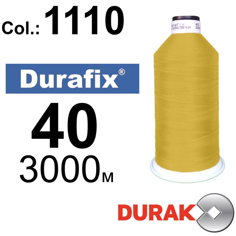 Нитки надміцні, Durafix, поліестер, N40 (60tex), довжина 3000 м., колір 29(1110)-029 колонка 1