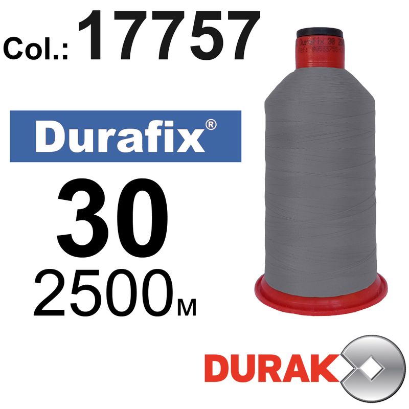 Нитки надміцні, Durafix, поліестер, N30 (80tex), довжина 2500 м., колір 21(17757)-109 колонка 11