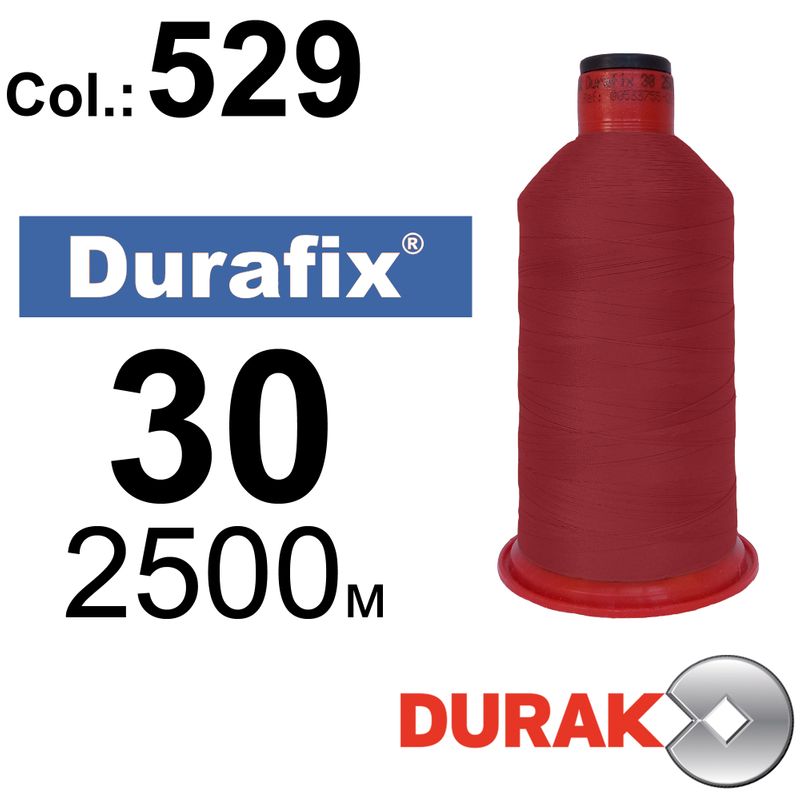Нитки надміцні, Durafix, поліестер, N30 (80tex), довжина 2500 м., колір 39(529)-010 колонка 1