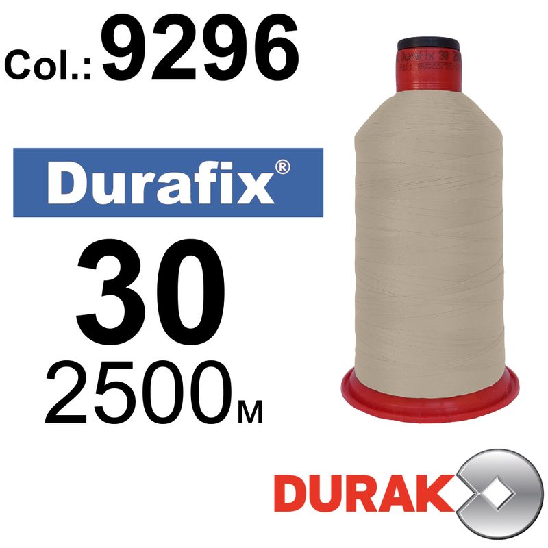 Нитки надміцні, Durafix, поліестер, N30 (80tex), довжина 2500 м., колір 45(9296)-098 колонка 10