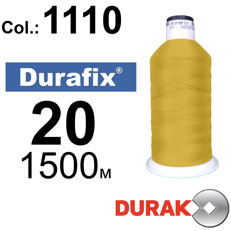 Нитки надміцні, Durafix, поліестер, N20 (135tex), довжина 1500 м., колір 13(1110)-029 колонка 1