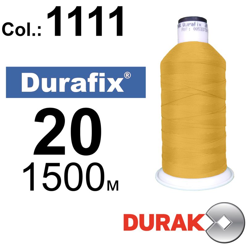 Нитки надміцні, Durafix, поліестер, N20 (135tex), довжина 1500 м., колір 29(1111)-031 колонка 1