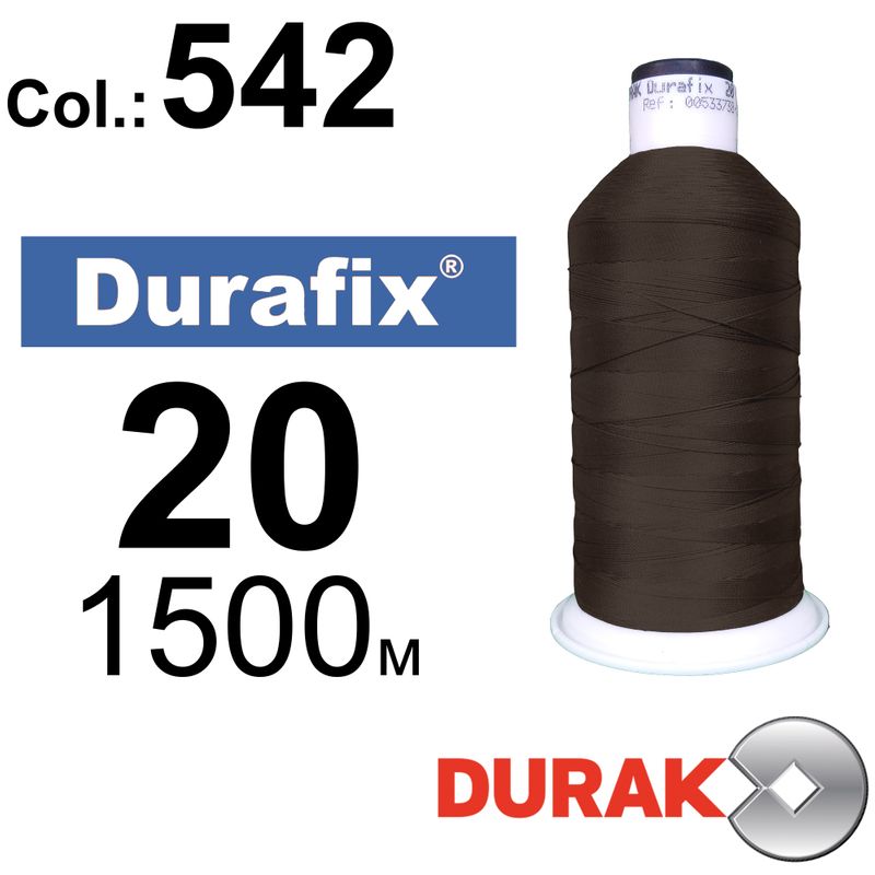 Нитки надміцні, Durafix, поліестер, N20 (135tex), довжина 1500 м., колір 31(542)-046 колонка 10