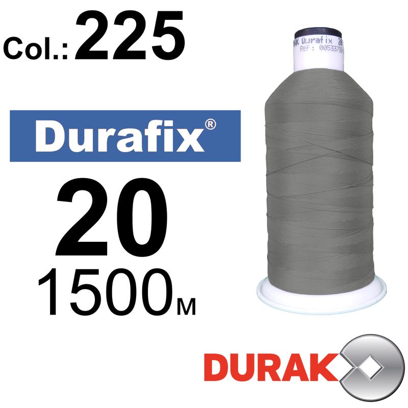Нитки надміцні, Durafix, поліестер, N20 (135tex), довжина 1500 м., колір 32(225)-107 колонка 12
