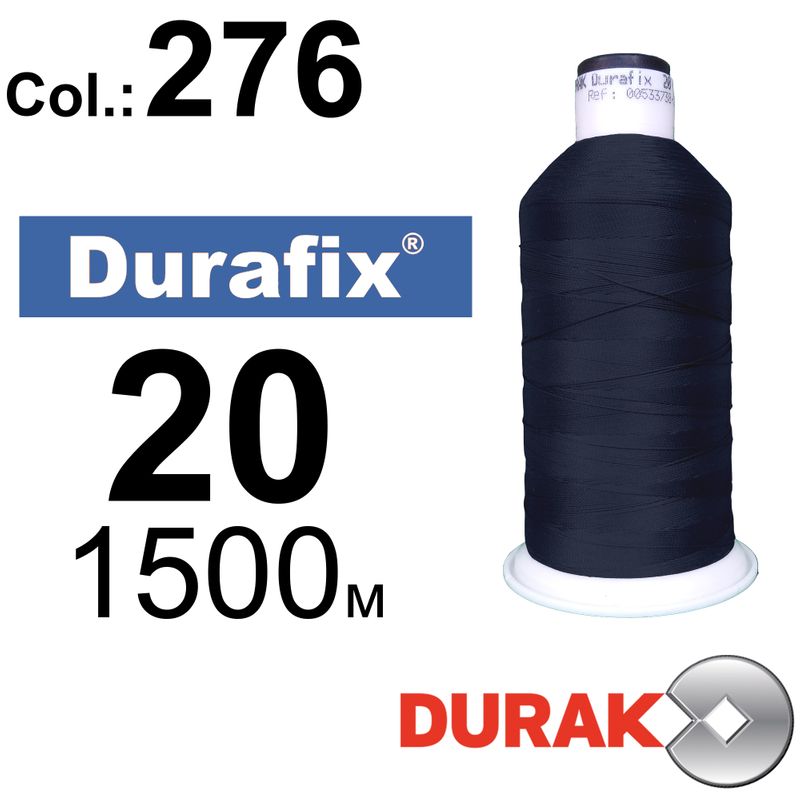 Нитки надміцні, Durafix, поліестер, N20 (135tex), довжина 1500 м., колір 36(276)-071 колонка 7