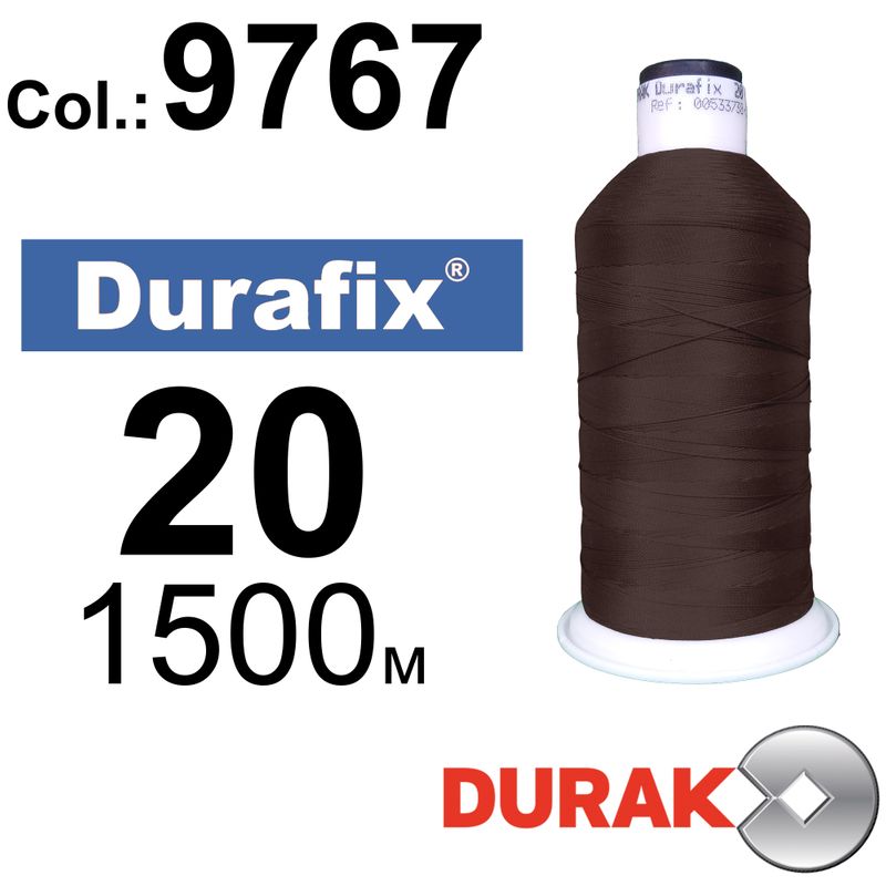 Нитки надміцні, Durafix, поліестер, N20 (135tex), довжина 1500 м., колір 03(9767)-045 колонка 3