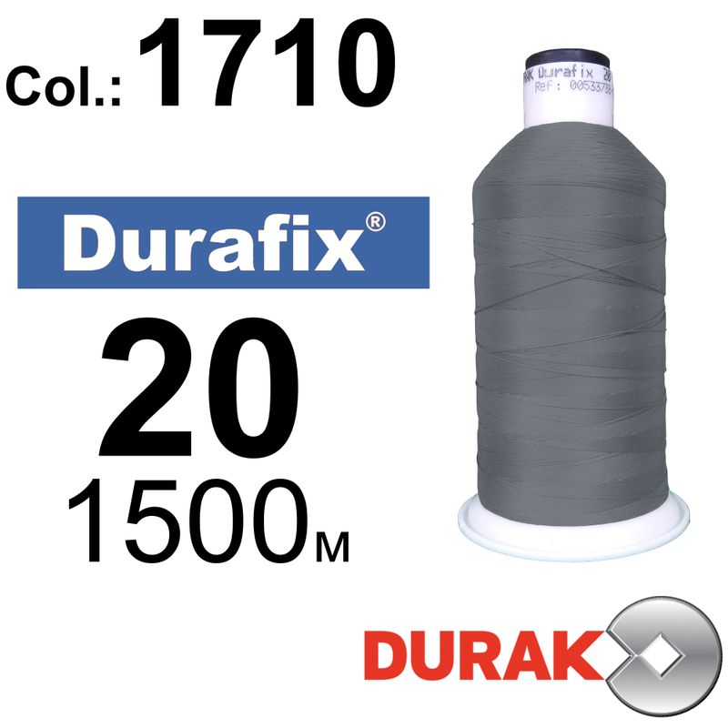 Нитки надміцні, Durafix, поліестер, N20 (135tex), довжина 1500 м., колір 09(1710)-109 колонка 11
