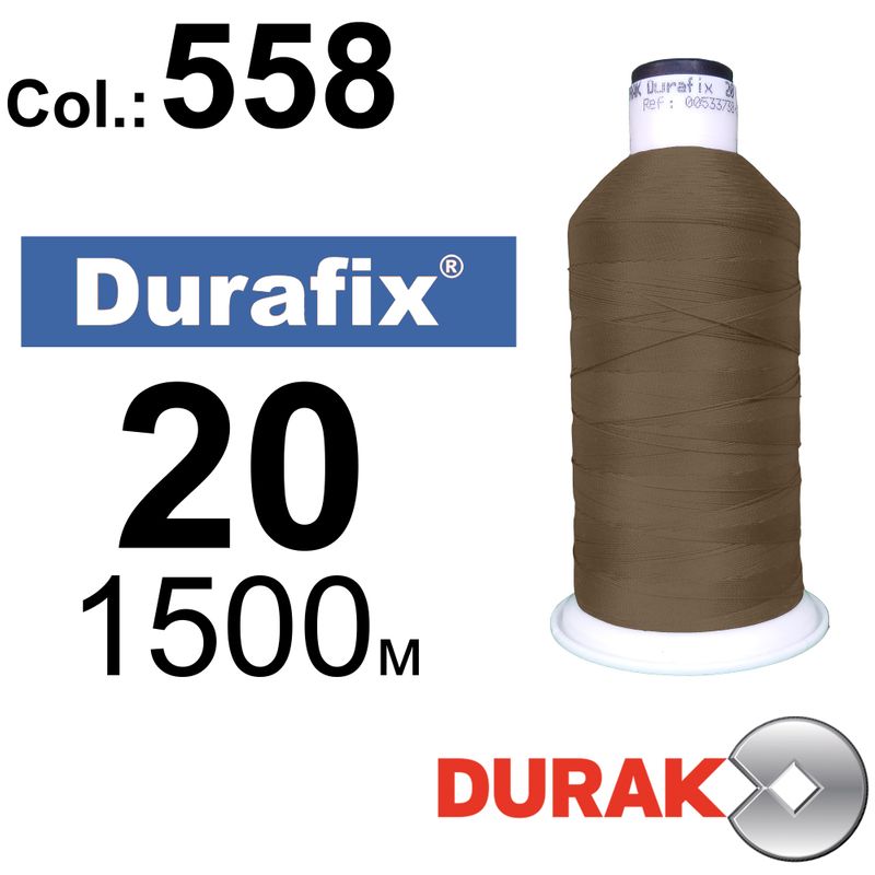 Нитки надміцні, Durafix, поліестер, N20 (135tex), довжина 1500 м., колір10(558)-265 колонка 10
