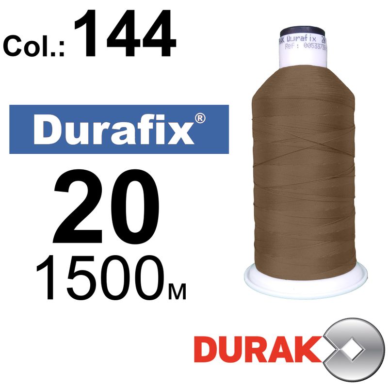Нитки надміцні, Durafix, поліестер, N20 (135tex), довжина 1500 м., колір12(144)-159 колонка 3