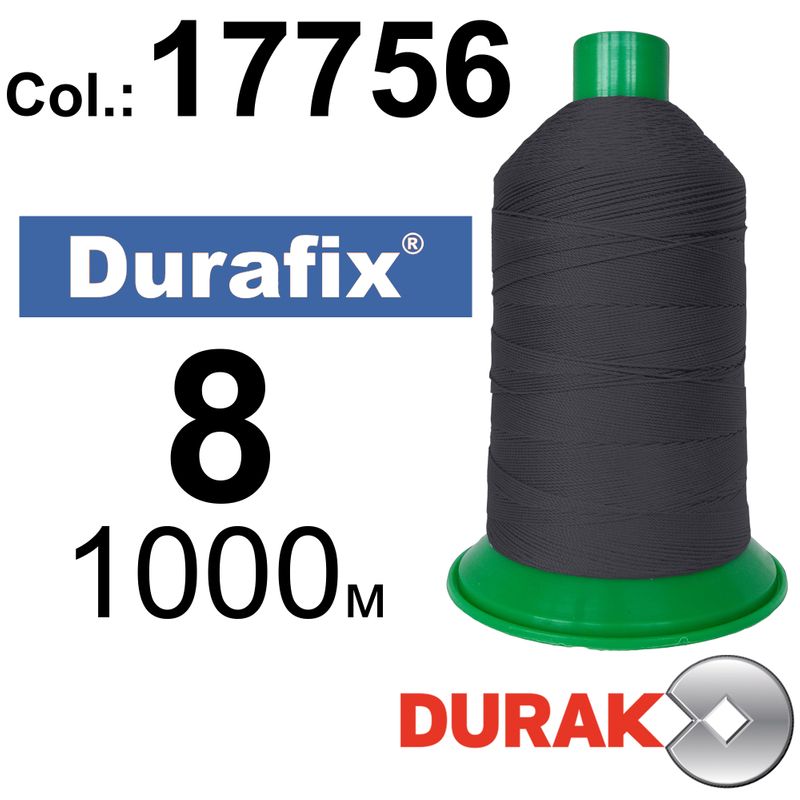 Нитки надміцні, Durafix, поліестер, N08 (330tex), довжина 1000 м., колір 07(17756)-116 колонка 11
