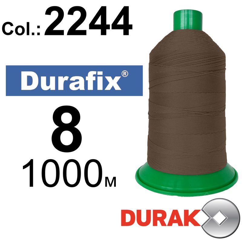 Нитки надміцні, Durafix, поліестер, N08 (330tex), довжина 1000 м., колір 15(2244)-104 колонка 10