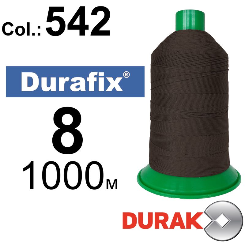 Нитки надміцні, Durafix, поліестер, N08 (330tex), довжина 1000 м., колір 17(542)-046 колонка 10