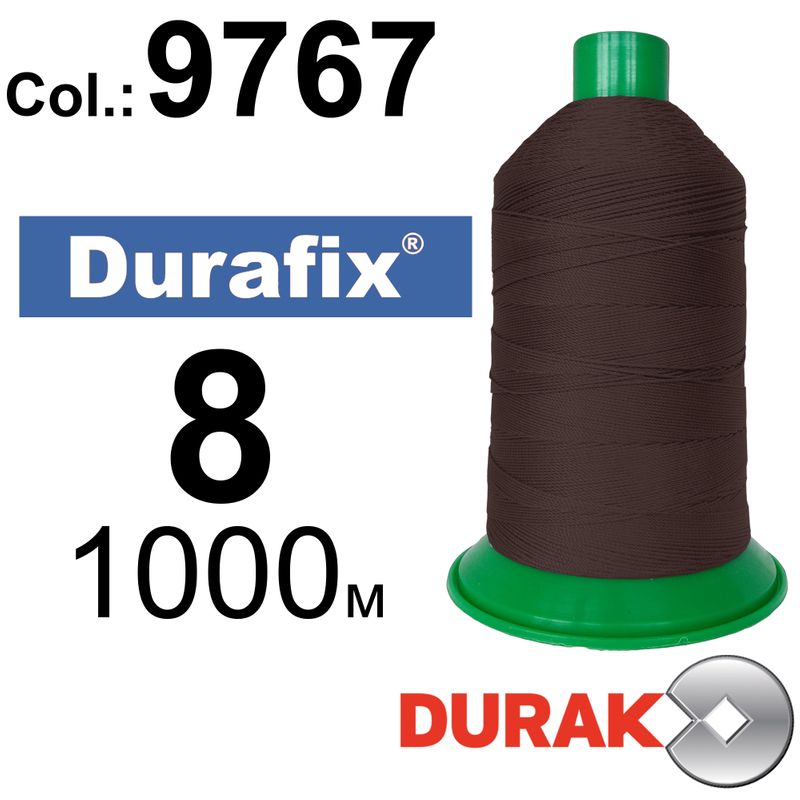Нитки надміцні, Durafix, поліестер, N08 (330tex), довжина 1000 м., колір 04(9767)-045 колонка 3