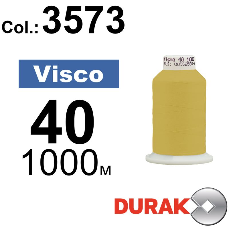 Нитки для машинной вышивки, Visco, вискоза, N40 (120D/2), длина 1000 м., цвет (3573) к2