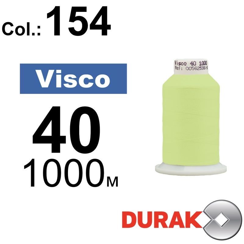 Нитки для машинной вышивки, Visco, вискоза, N40 (120D/2), длина 1000 м., цвет (0154) к8
