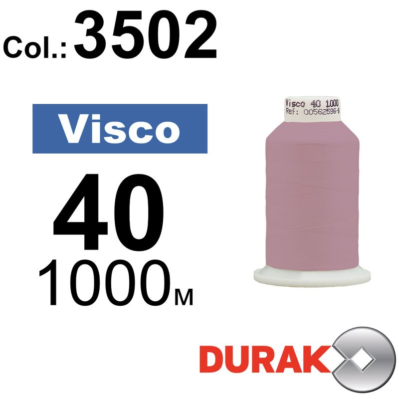 Нитки для машинної вишивки, Visco, віскоза, N40 (120D/2), довжина 1000 м., колір (3502) к11