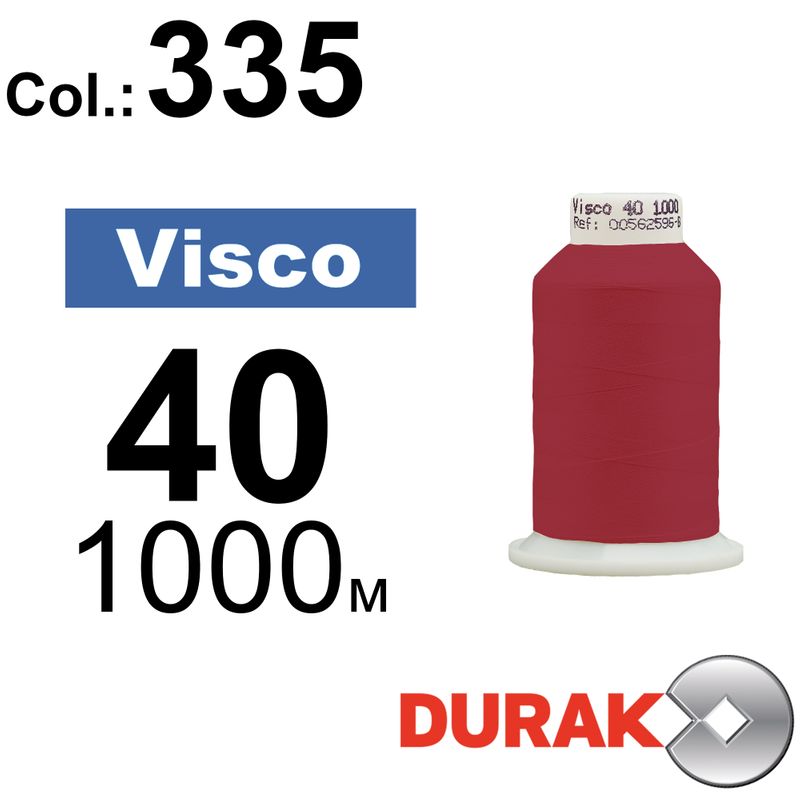Нитки для машинної вишивки, Visco, віскоза, N40 (120D/2), довжина 1000 м., колір (0335) к11