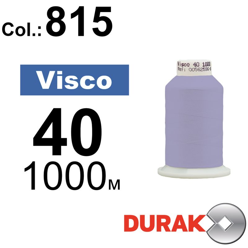 Нитки для машинної вишивки, Visco, віскоза, N40 (120D/2), довжина 1000 м., колір (0815) к12