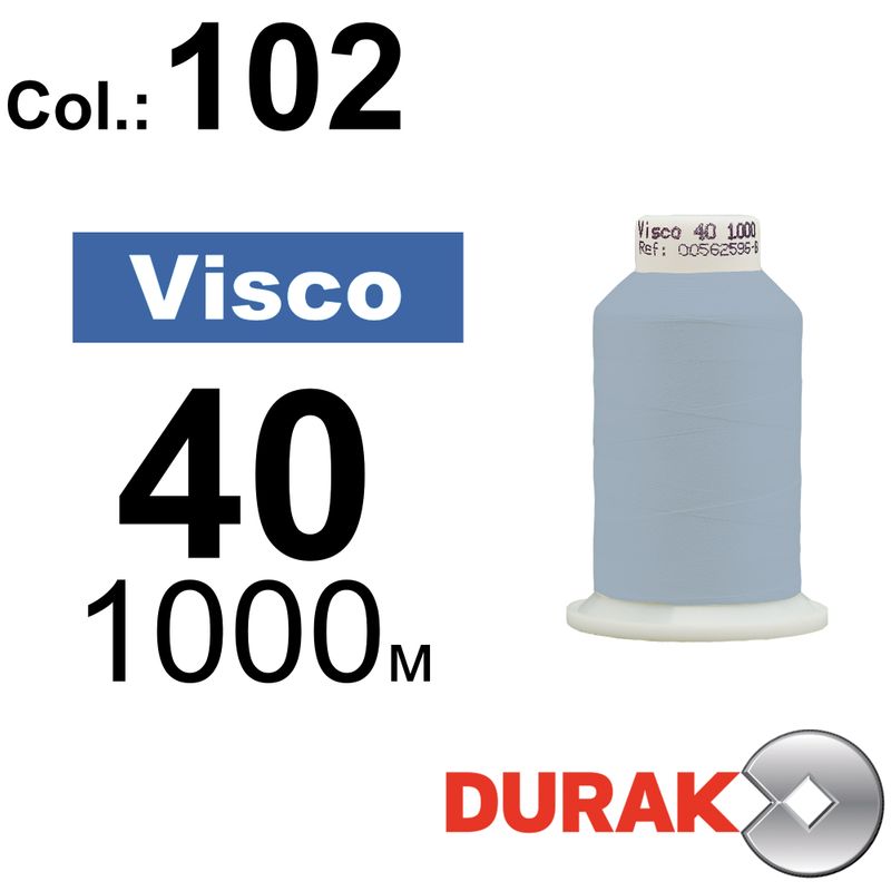 Нитки для машинной вышивки, Visco, вискоза, N40 (120D/2), длина 1000 м., цвет (0102) к13