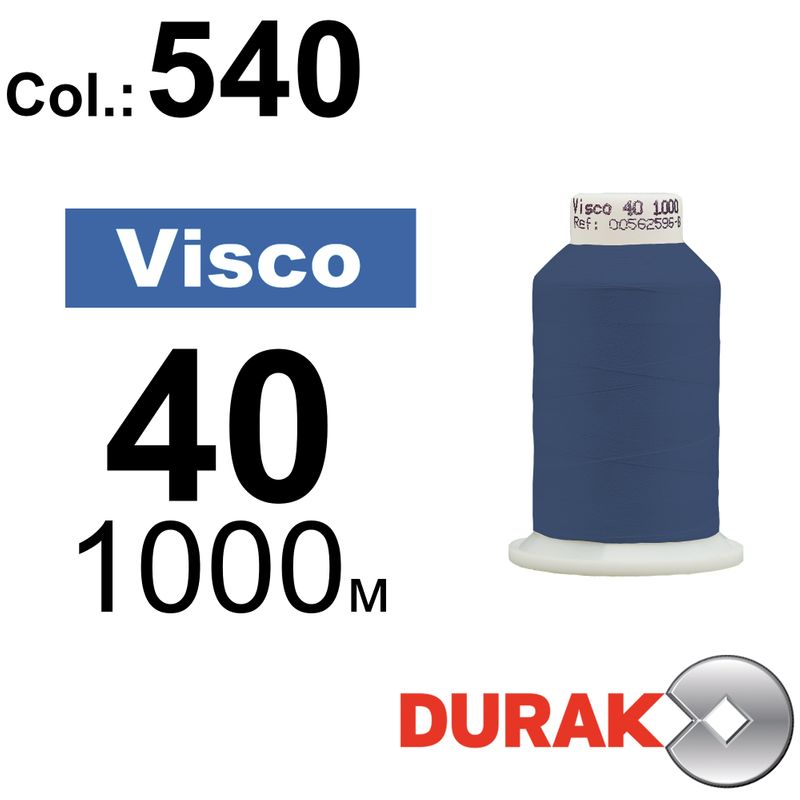 Нитки для машинной вышивки, Visco, вискоза, N40 (120D/2), длина 1000 м., цвет (0540) к14
