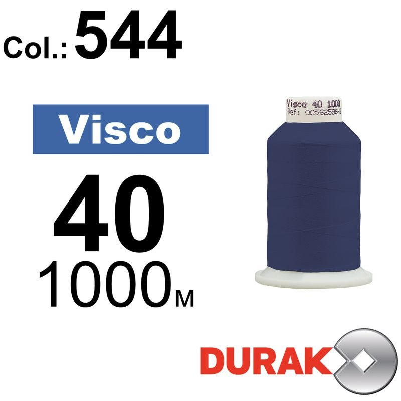 Нитки для машинной вышивки, Visco, вискоза, N40 (120D/2), длина 1000 м., цвет (0544) к14