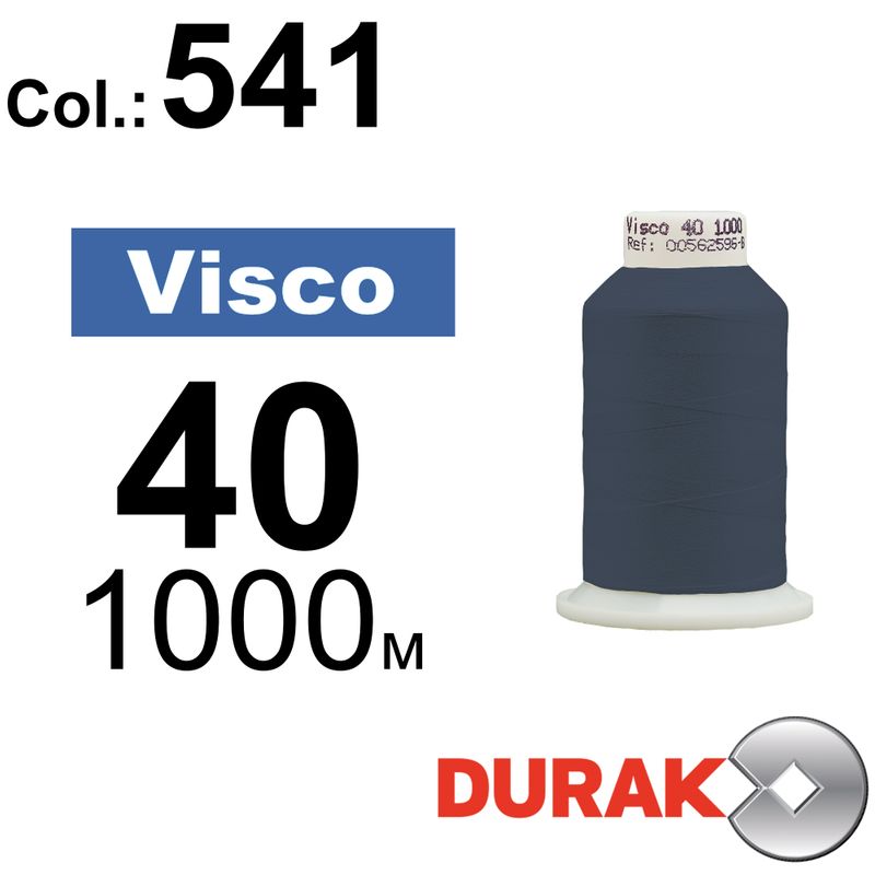 Нитки для машинной вышивки, Visco, вискоза, N40 (120D/2), длина 1000 м., цвет (0541) к14