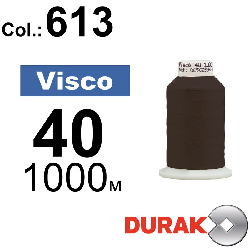 Нитки для машинной вышивки, Visco, вискоза, N40 (120D/2), длина 1000 м., цвет (0613) к18