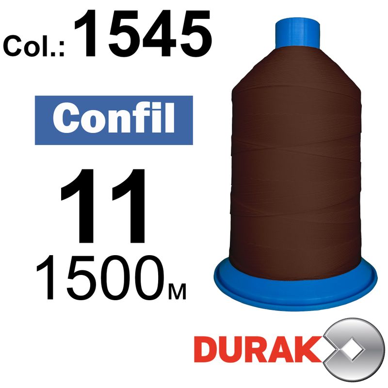 Нитки надміцні, Confil, поліестер, N11 (270tex), довжина 1500 м., колір 41(1545)-17 колонка 2
