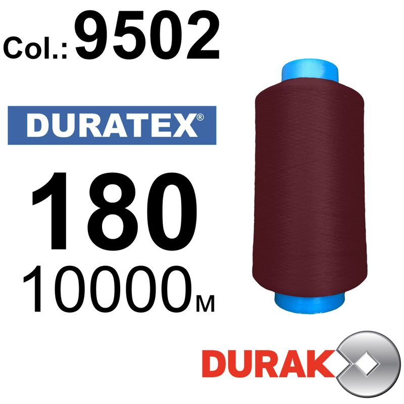 Нитки текстуровані, Duratex, поліестер, N180 (18tex), довжина 10000 м., колір 29(9502)-12 - к3