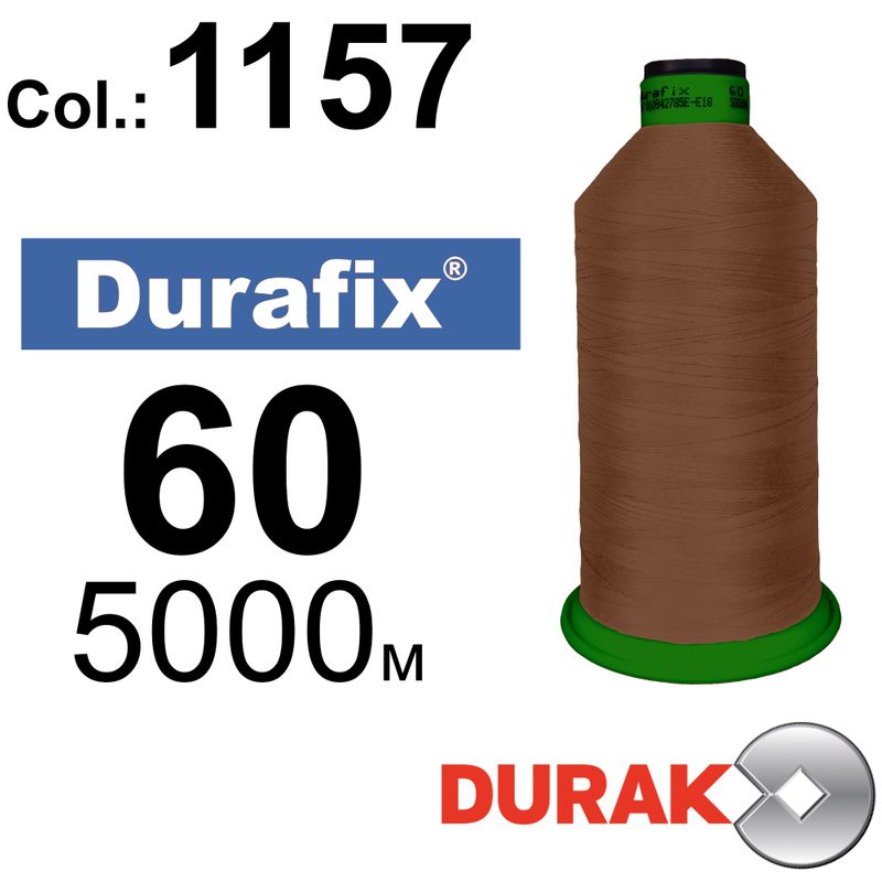 Нитки надміцні, Durafix, поліестер, N60 (45tex), довжина 5000 м., колір 20(1157)-36 колонка 2
