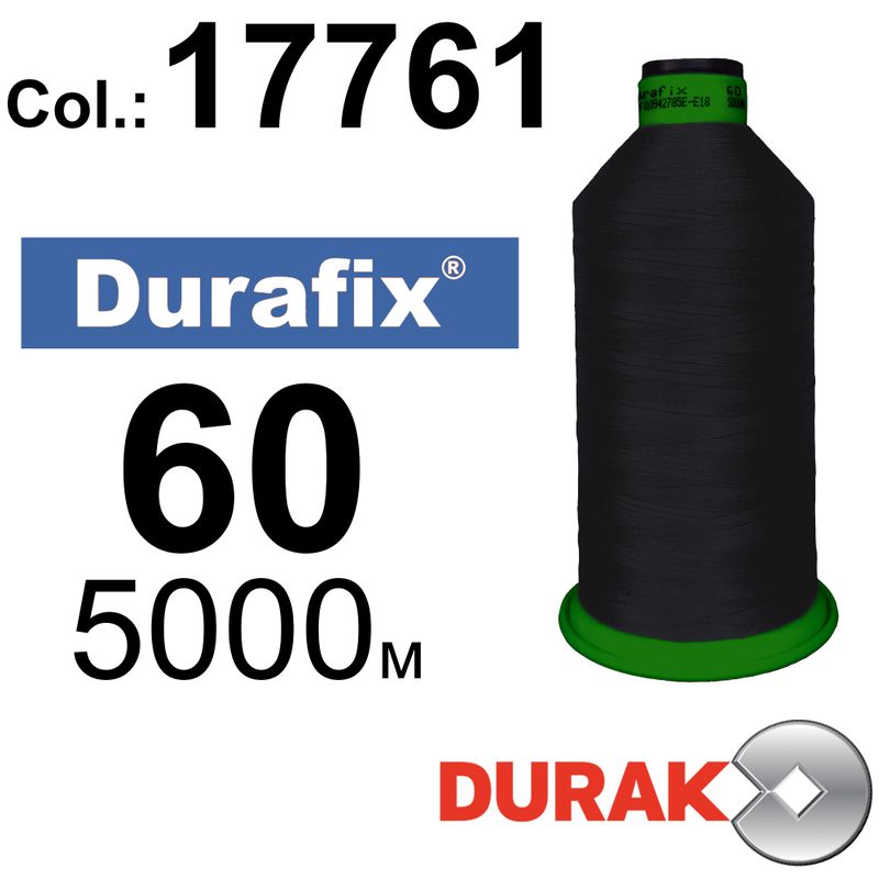 Нитки надміцні, Durafix, поліестер, N60 (45tex), довжина 5000 м., колір 25(17761)-72 колонка 12