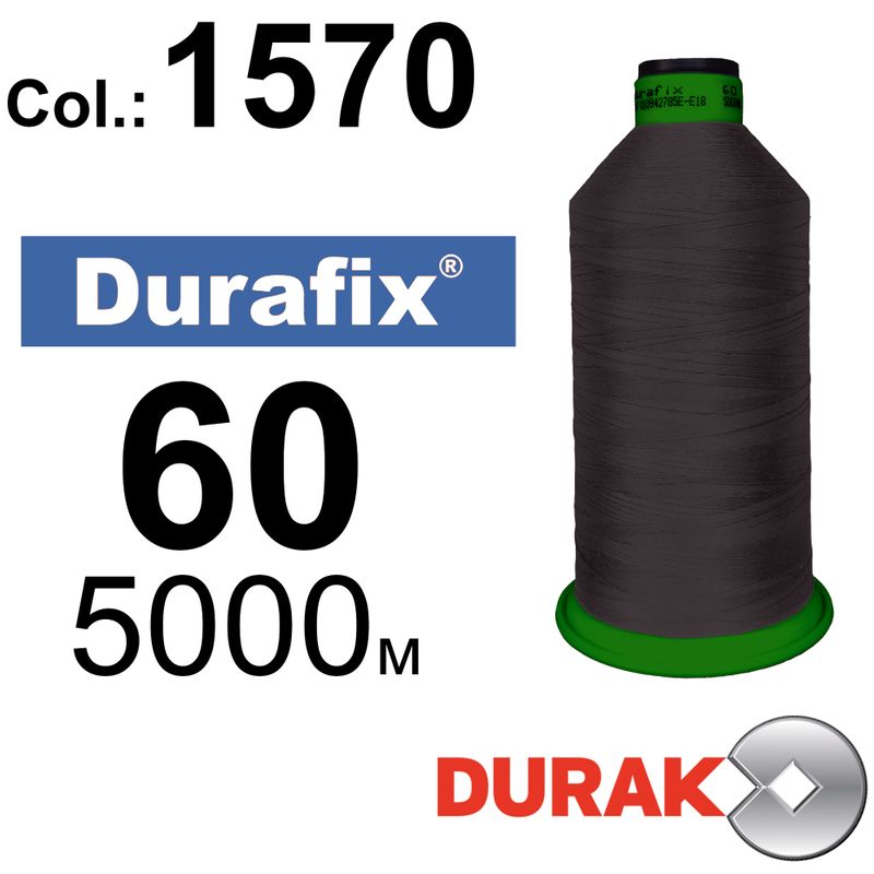 Нитки надміцні, Durafix, поліестер, N60 (45tex), довжина 5000 м., колір 44(1570)-562 колонка 10