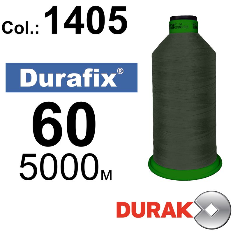 Нитки надміцні, Durafix, поліестер, N60 (45tex), довжина 5000 м., колір 03(1405)-92 колонка 8