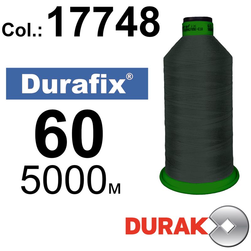 Нитки надміцні, Durafix, поліестер, N60 (45tex), довжина 5000 м., колір 11(17748)-93 колонка 8