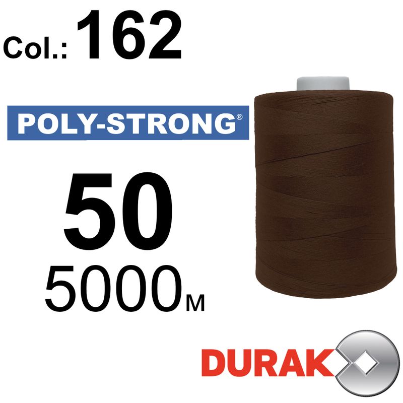 Нитки армированные, Poly-Strong PP, полиэстер, N50 (60tex), длина 5000 м., цвет (162)-46