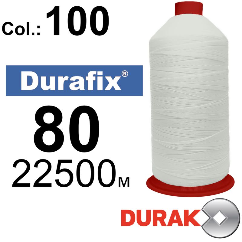 Нитки надміцні, Durafix, поліестер, N80 (35tex), довжина 22500м., колір (100)-566, к-1