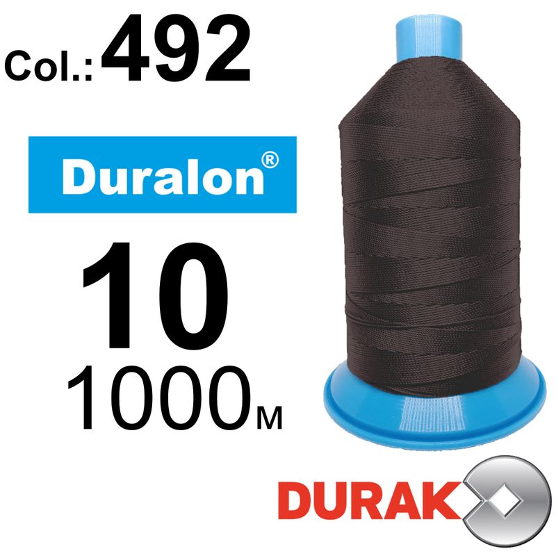 Нитки надміцні, Duralon, нейлон 6. 6, N10 (300tex), довжина 1000м., колір (492)-45, к-11