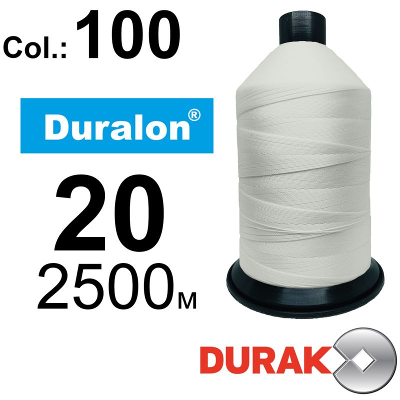Нитки надміцні, Duralon, нейлон 6. 6, N20 (150tex), довжина 2500м., колір (100)-566, к-1