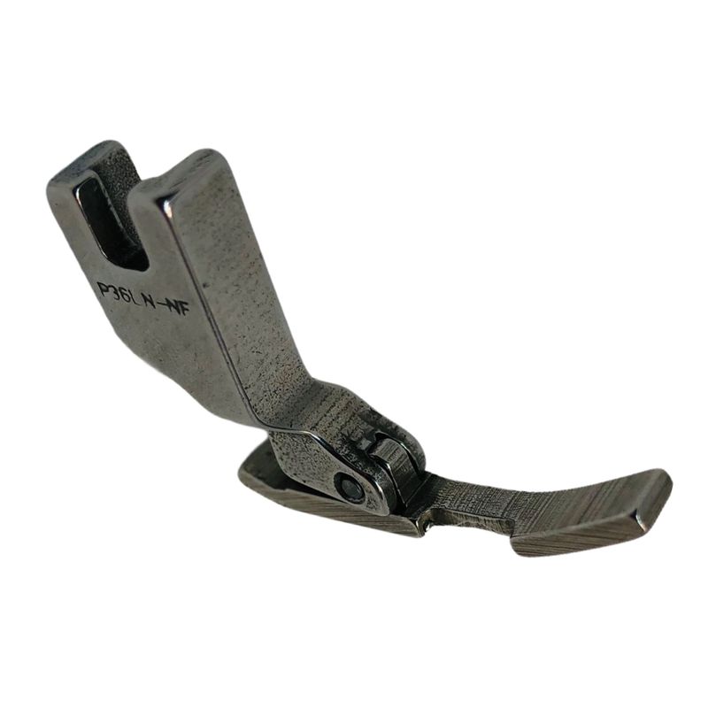 Лапка для промышленных швейных машин, для вшивания молнии односторонняя узкая P36LN-NF, для беспосадочных шм, CH, левая