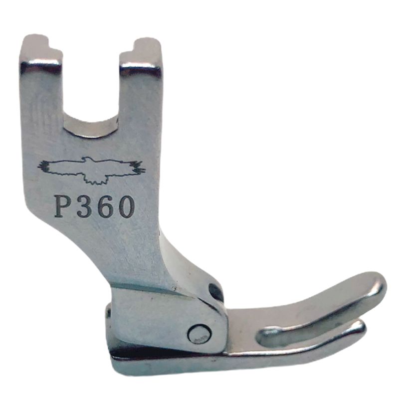 Лапка для промышленных швейных машин, для вшивания молнии односторонняя двойная лыжня, ​​узкая P360 (121947 H), GE, левая