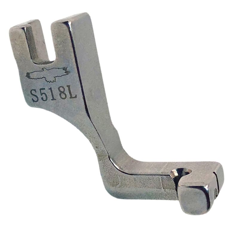 Лапка для промышленных швейных машин, для вшивания молнии потайной неподвижная односторонняя S518L, GE, левая