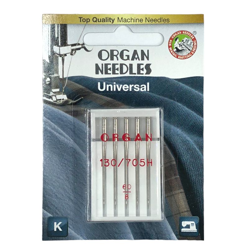 Голки універсальні № 60/8, OR, (HAx1, 130/705H, 15x1), 1уп. =5шт, блістер