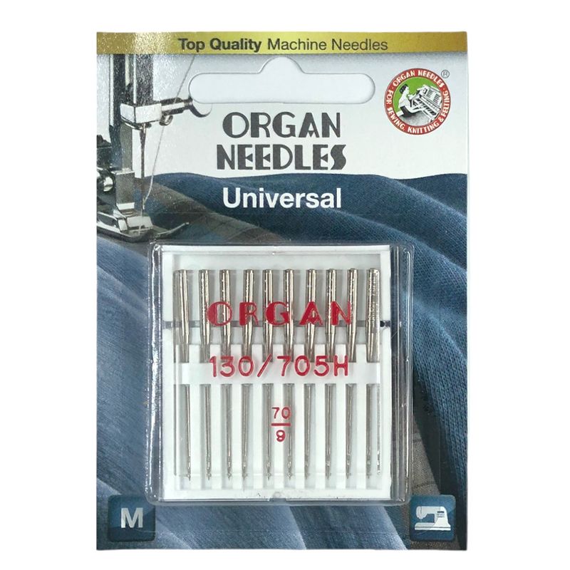 Голки універсальні № 70/9, OR, (HAx1, 130/705H, 15x1), 1уп. =10шт, блістер