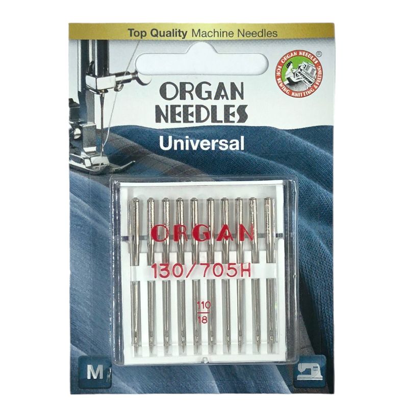 Голки універсальні №110/18, OR, (HAx1, 130/705H, 15x1), 1уп. =10шт, блістер