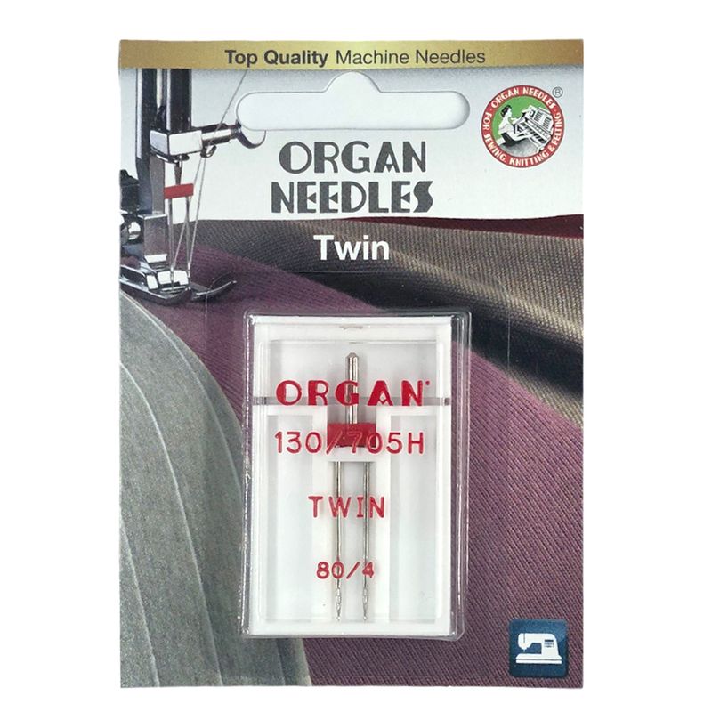 Голки універсальні подвійні №4, 0 /80, OR, (130/705H), 1уп. =1шт, блістер