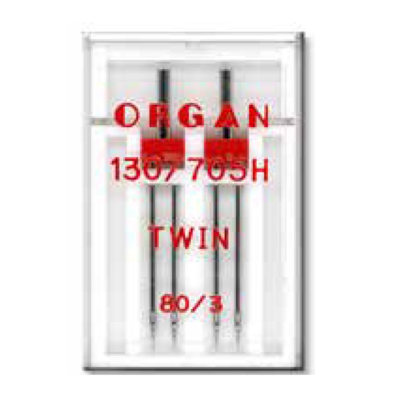 Голки універсальні подвійні №3, 0 /80, OR, (130/705H), 1уп. =2шт
