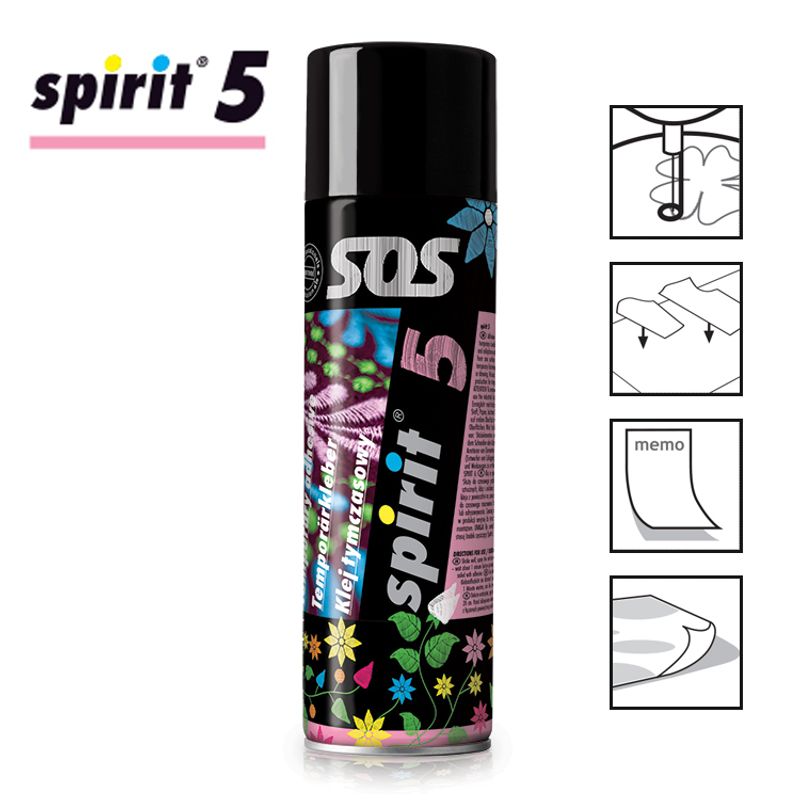 Клей временный medium SPIRIT 5 – спрей 500мл